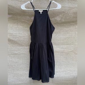 Joie Black Thin Strap Midi Dress